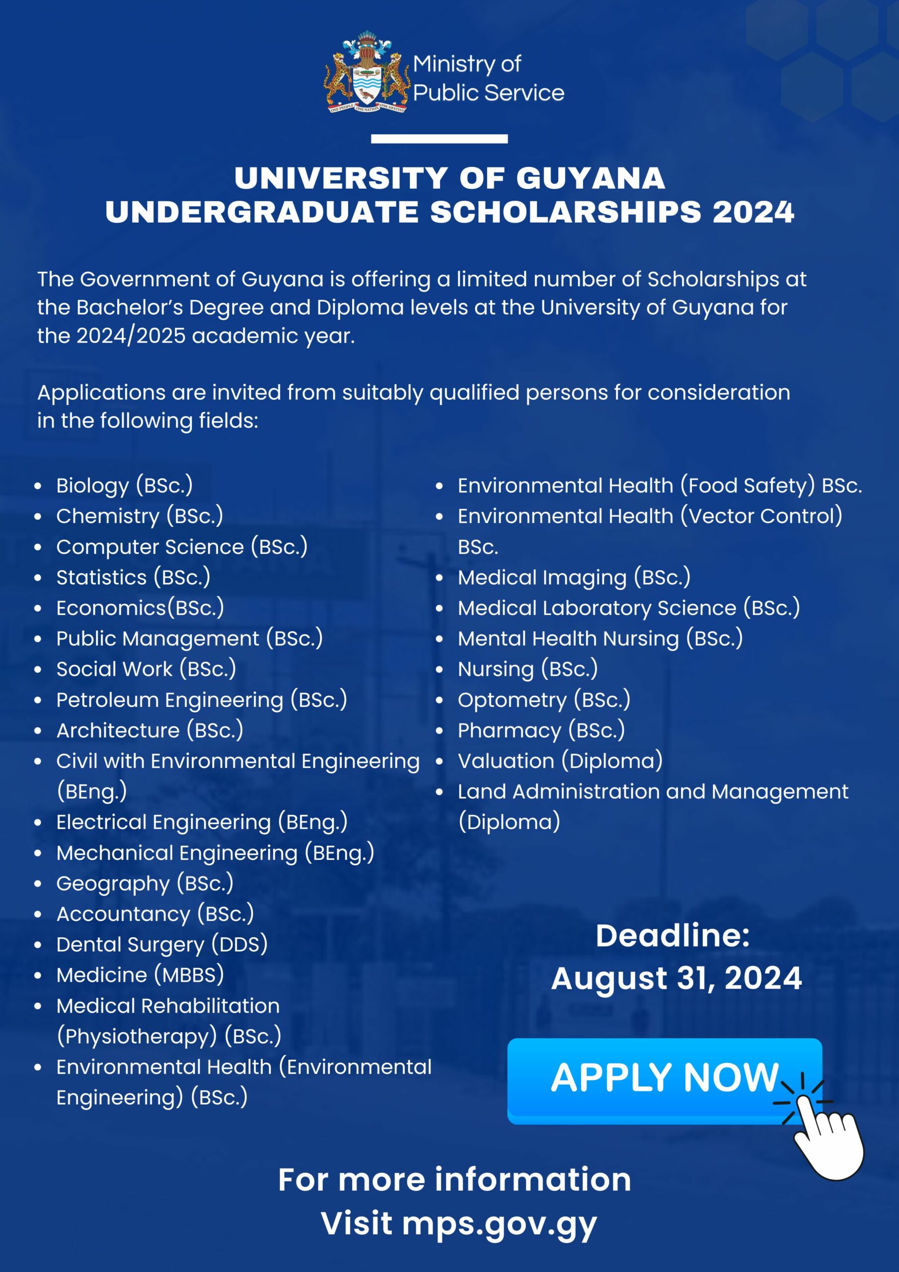 UG MPS Scholarships